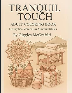 Tranquil Touch Adult Coloring Book: Luxury Spa Moments & Mindful Rituals: 60 elegant illustrations of massage, meditation...