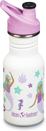 Klean Kanteen Unisex-Child 12 Oz Kid Classic Narrow W/Kid Sport Cap