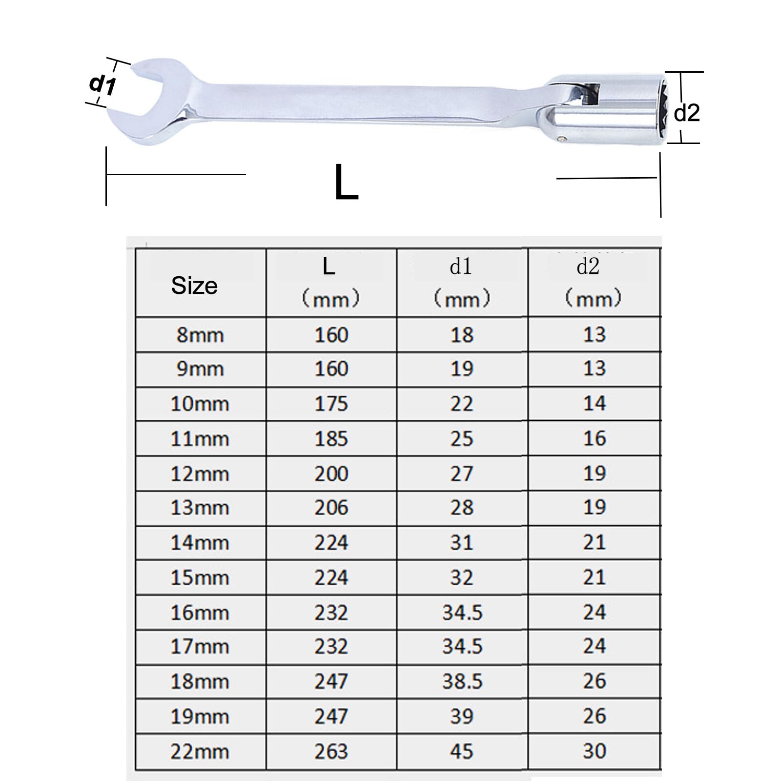 Aoktorkit Clé à Douille, 9 Mm, Clé Mixte D'échafaudage, Clé Métrique à Extrémité Ouverte Pour Vélo, Réparation De Voiture, Entretien Domestique
