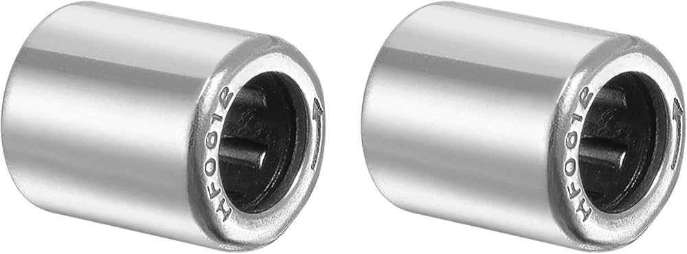 uxcell 니들 롤러 베어링, 단방향 베어링, 6mm 보어 10mm OD 12mm 너비 2개 — 사진 1