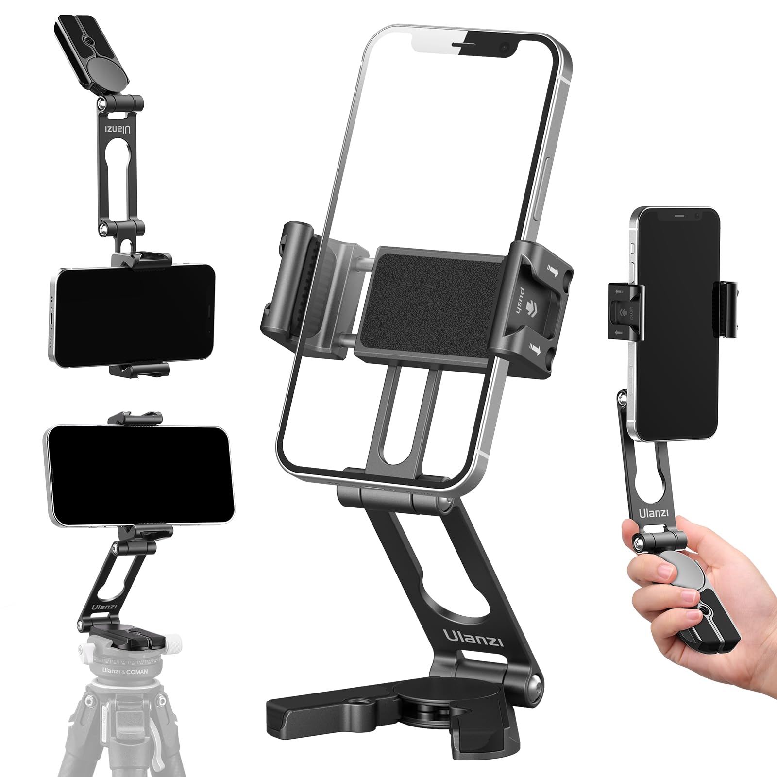 Amazon.co.jp: ULANZI 携帯電話三脚マウント2コールドシューズ&アルカ