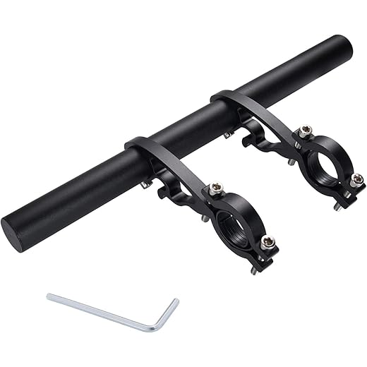 Yizhet Bike Handlebar Extender, Bicycle Handlebar Extension Lightweight Durable Double Bike Handlebar Bracket for Holding Bicycle Speedometer, GPS, Phone Mount Holder