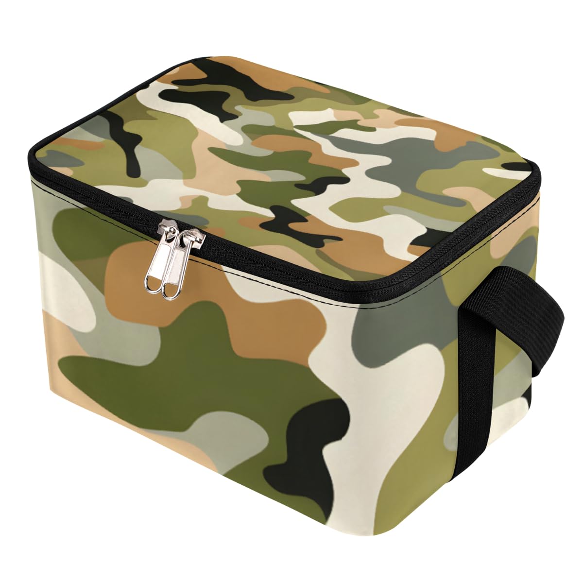 Lunch Bags for Women Men 9 Cans,Abstract Camo Hot & Cold Food Delivery Bag Insulated Grocery Bag Insulated Lunch Box Camouflage Skin Cooler Bag for Office Work Picnic Beach