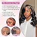 Caijuxing 13x6 Body Wave Bob Wig Human Hair 16 Inch HD Lace Frontal Bob Wigs Human Hair Free Part 180% Density Loose Wavy Bob Lace Front Wigs Human Hair for Black Women Natural Black