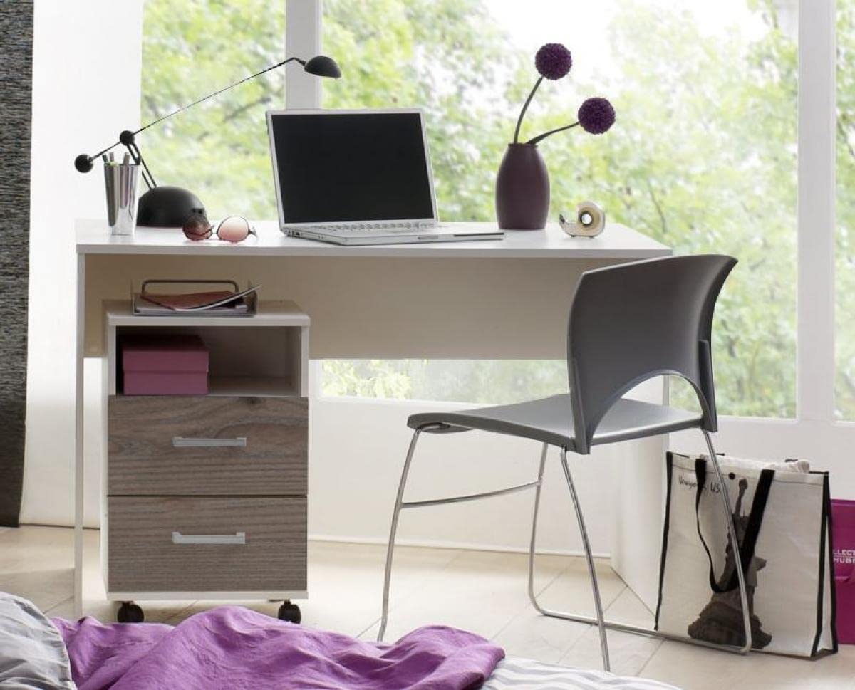 Jugendzimmer Berlin weiß matt Eiche Nelson 5-TLG. EAN 4260498522767