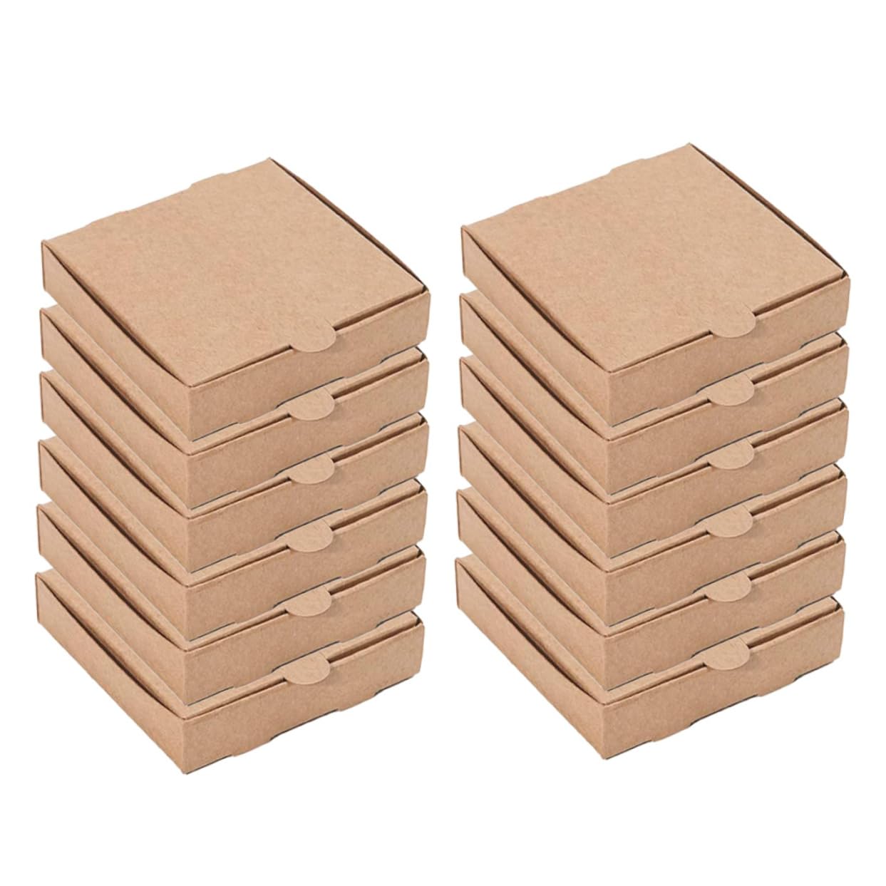 HAPINARY Pizza Preservation Box Set of 12 Portable Pizza Storage Boxes Thick Paper Leakproof Party Favor Pizza Packing