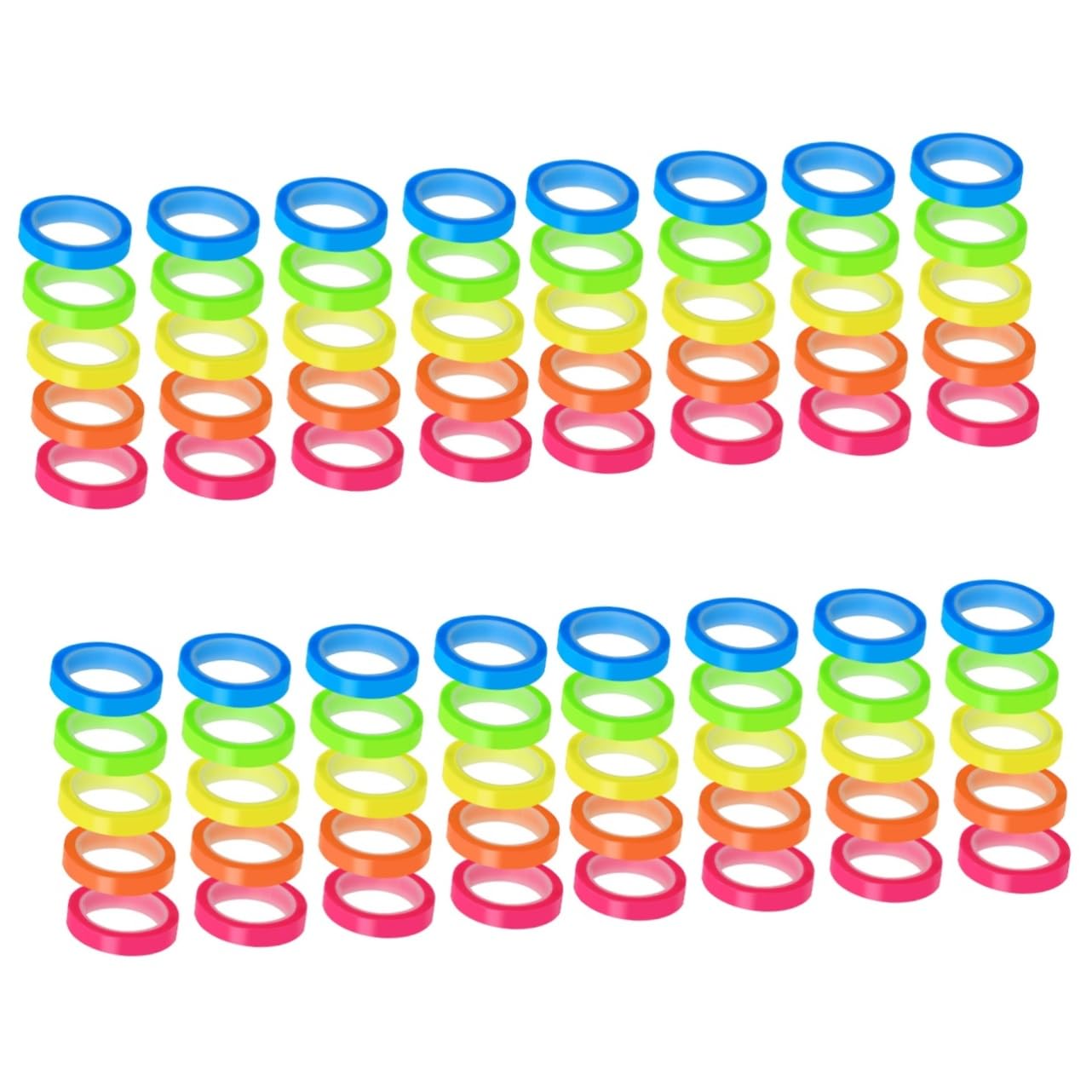 DOITOOL Nota Adhesiva Transparente Pegajoso Pestañas Adhesivas Autoadhesivas Pestañas Adhesivas Multifunción Marcadores De Página De Pestañas La Mascota 20 Rollos*4