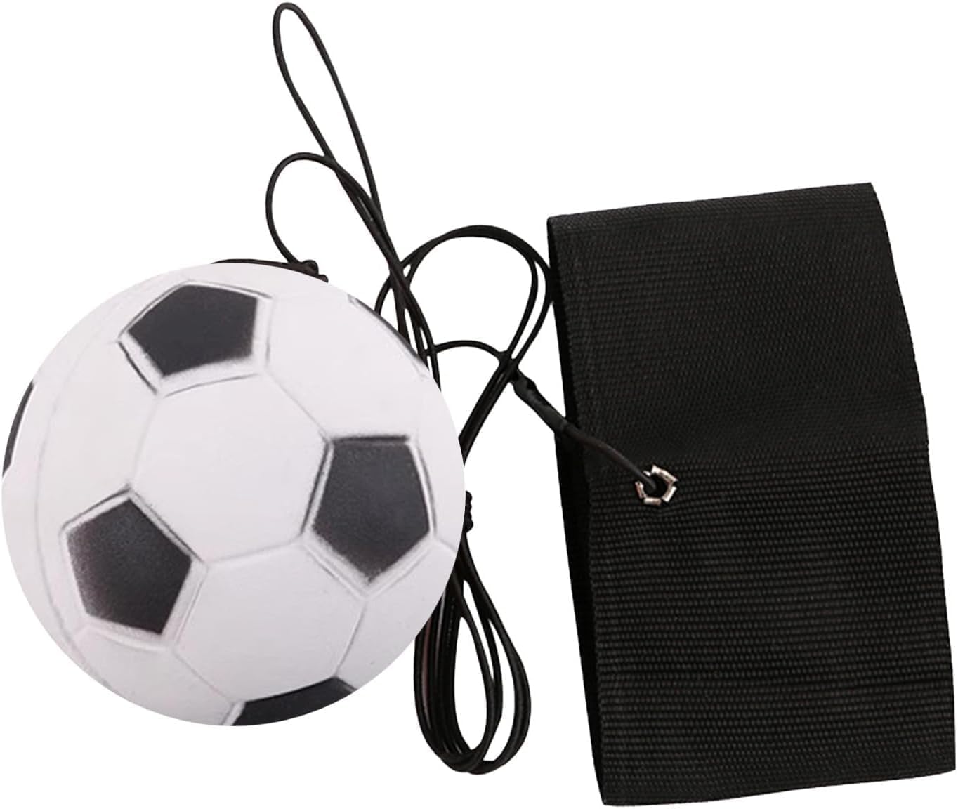 Yjemle Soccer Wrist Ball Wristband Sports Balls on a String Kit, Football Return Rubber Rebound Ball for Boys Girls Party Favor, Exercise or Play Sports Kit Toy Balls (1.9 inches)
