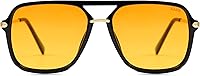 SOJOS Retro Square Polarized Sunglasses for Women & Men - UV400 Aviator Shades, Trendy 90s Style (B0C1BMDLDC)