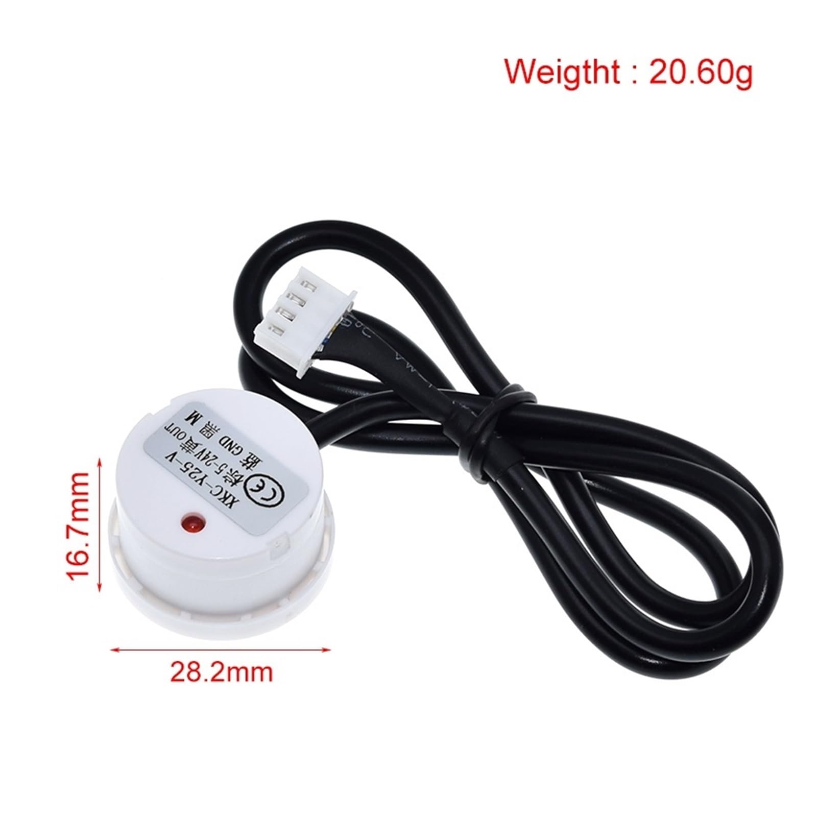 Sensor de nivel de líquido (1/3 unidades), detector de agua sin contacto, tipo varilla de inducción, duradero, XKC-Y25-V(3PCS)