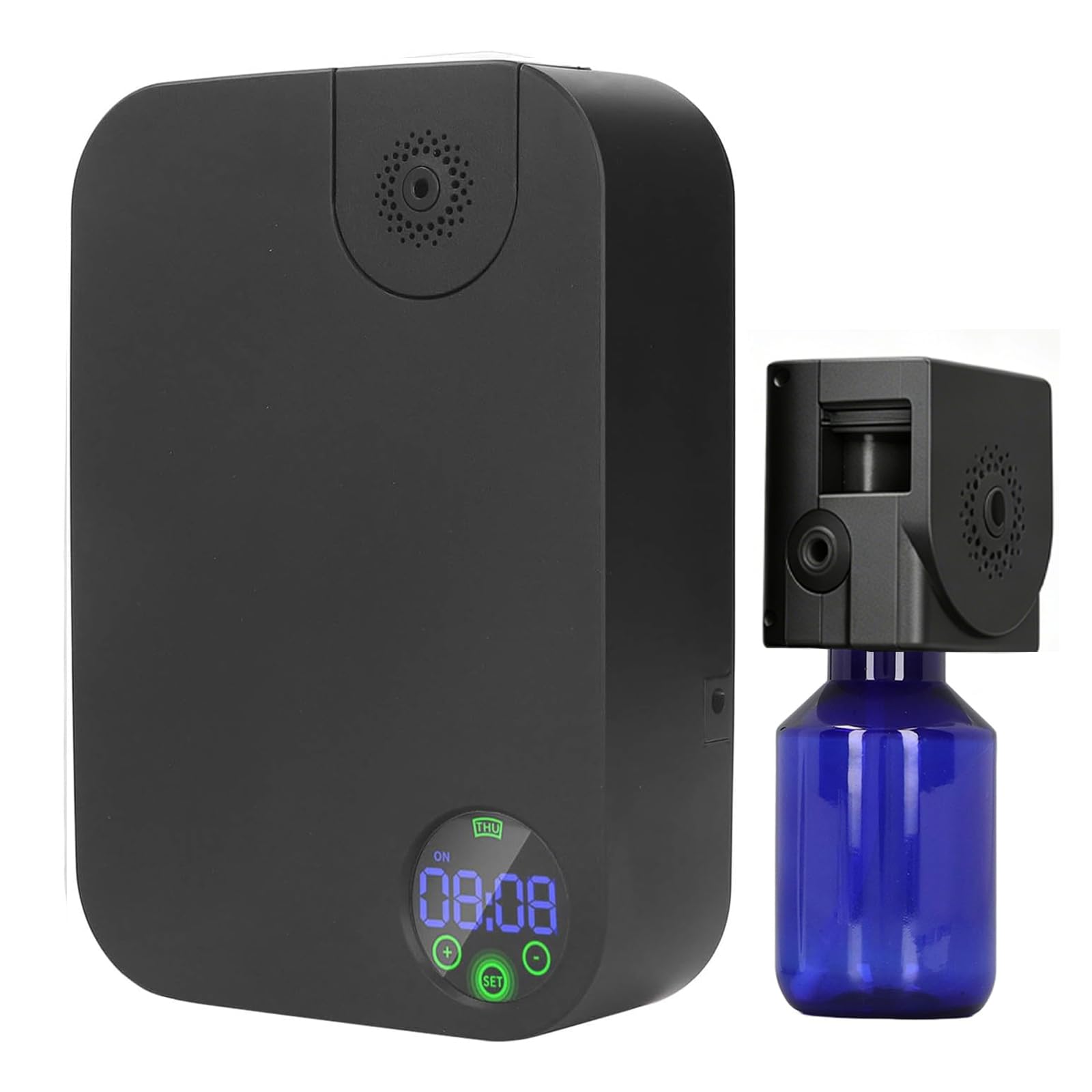 Difusor de aceites esenciales con pantalla LED y bomba de aire de alta potencia, temporizador automático, aromaterapia silenciosa sin agua para uso doméstico u oficina