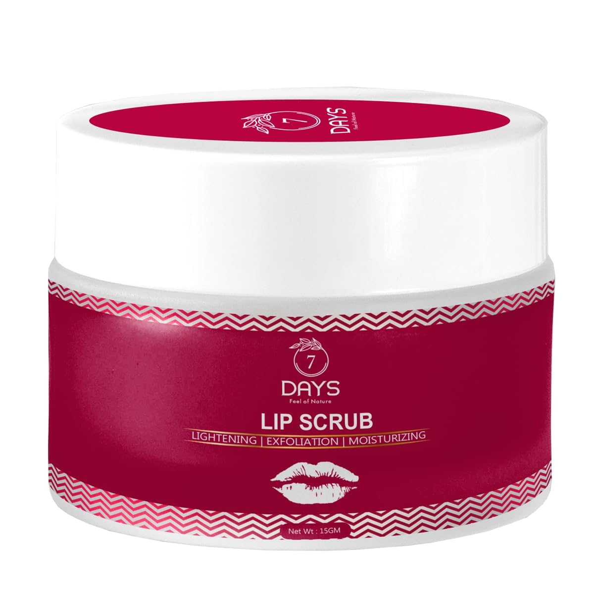 VIVA Organic Lip Scrub Balm Brightening Dark Lips for Men and Women Dry Lips/Smoker/Chapped Lip & Lipstick Stains Removal Lipcare, 25 g