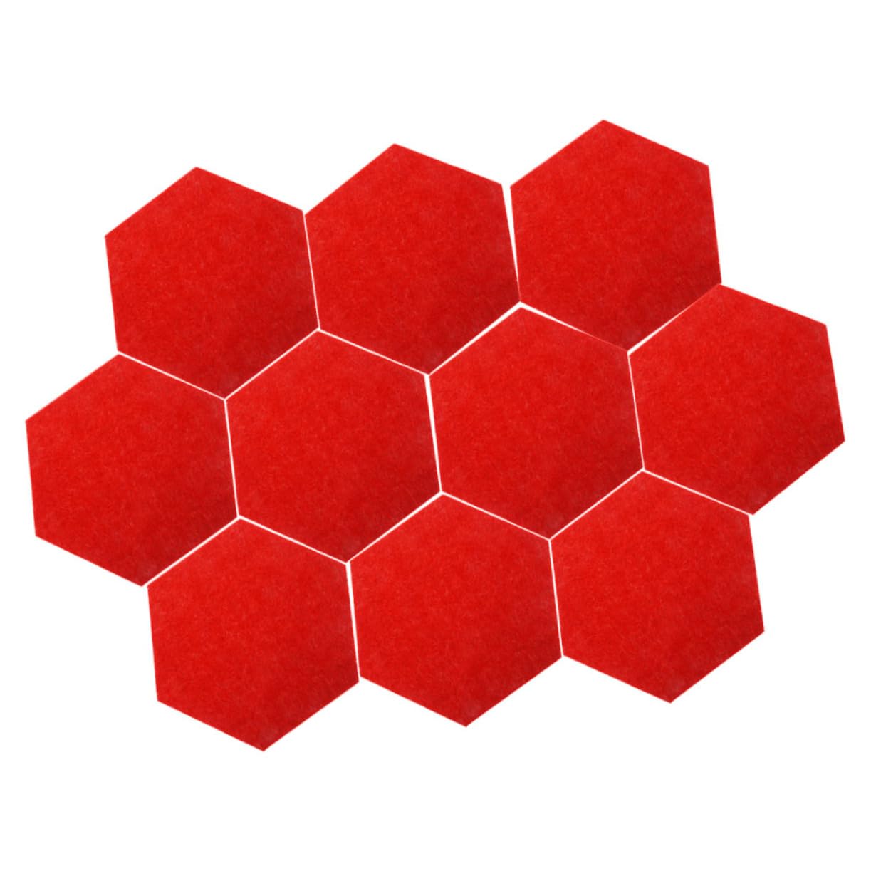 Tofficu 3 Set - Tappetini Fonoassorbenti in Feltro Esagonali Per La Decorazione Da Parete Dellufficio Per Lesposizione in Classe 10 Pezzi * 3