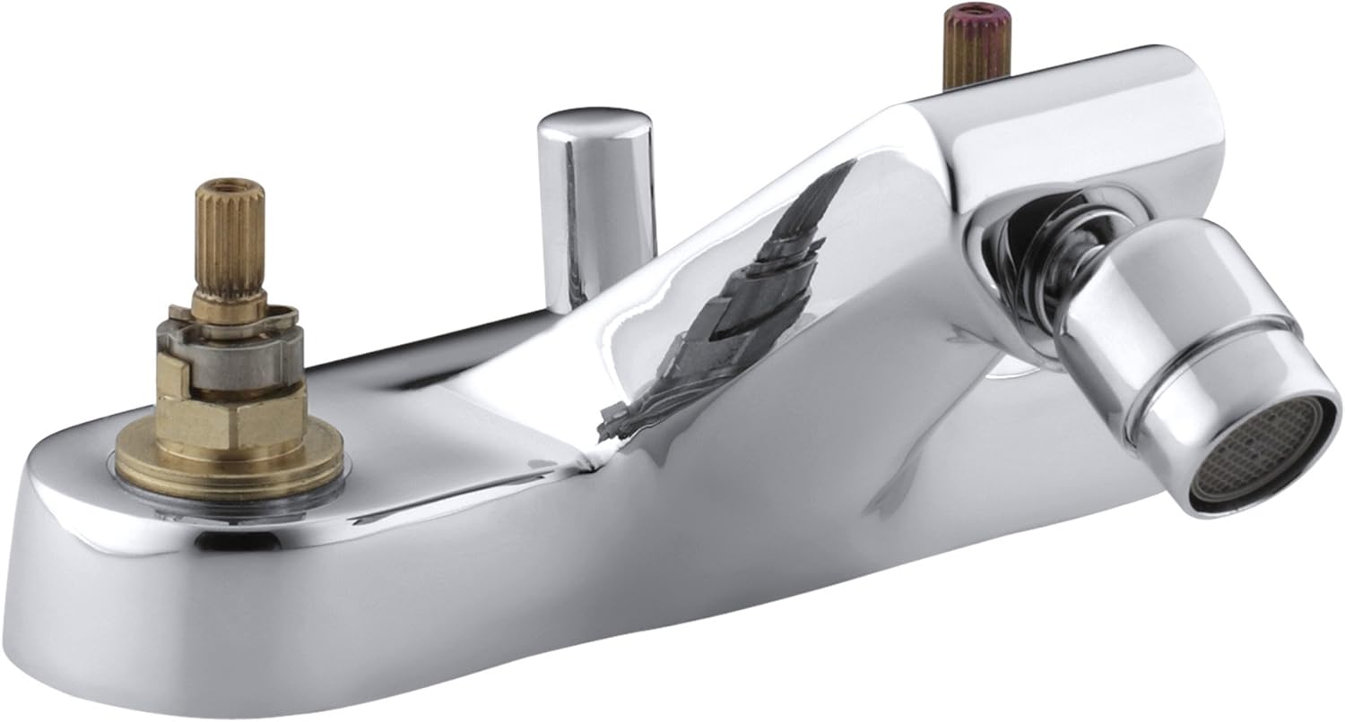 Kohler K8240KCP Taboret Centerset Bidet Faucet, Polished Chrome