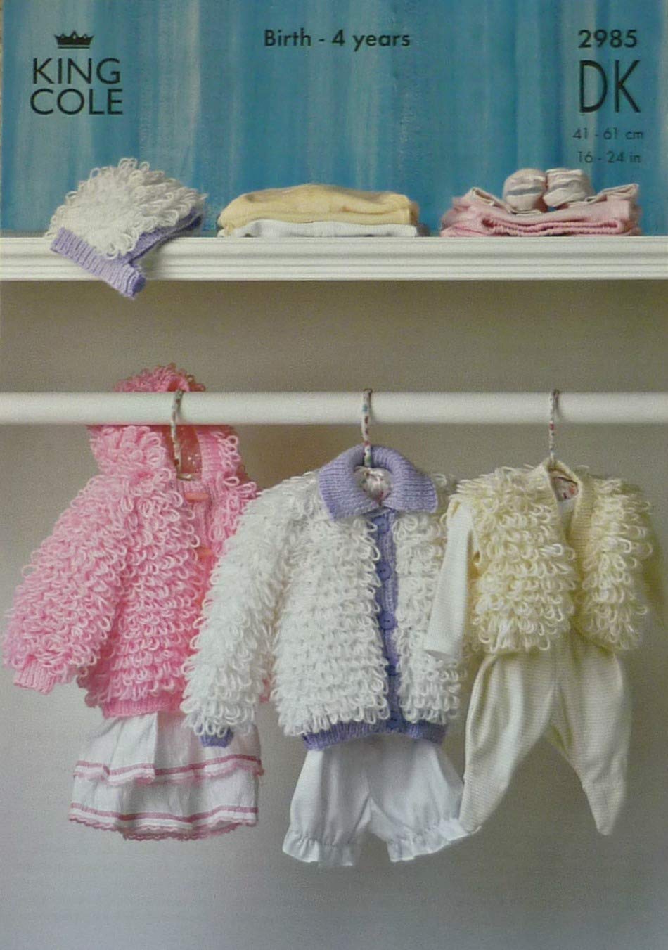 King Cole Baby/Childrens DK Pattern 2985 16"-24"