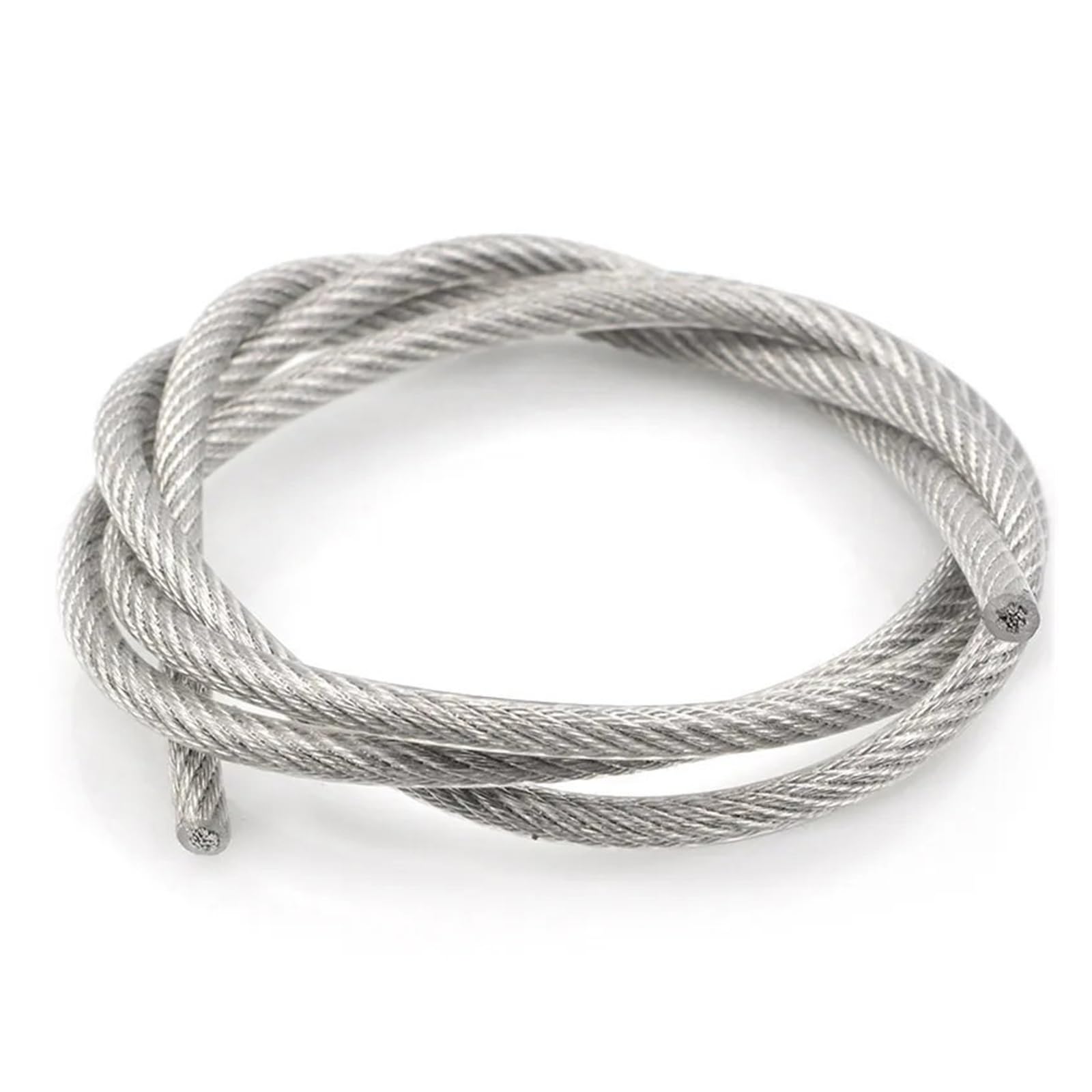 De Alta Resistencia Cable de acero recubierto de PVC, cable trenzado de acero inoxidable 304, cable blando, tendedero de acero inoxidable transparente(5mm-20M)