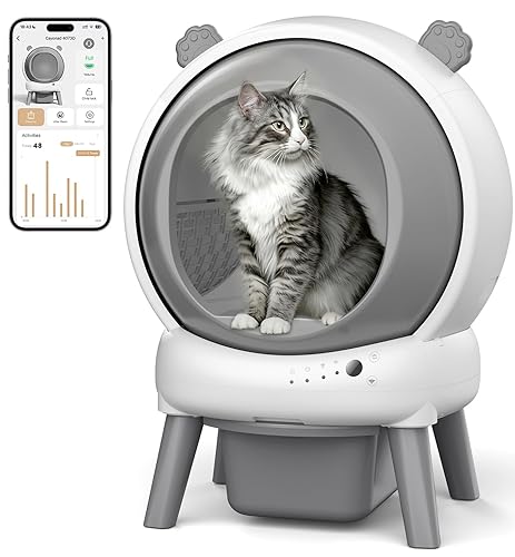 Self Cleaning Litter Box for Multiple Cats, Automatic Litter Box