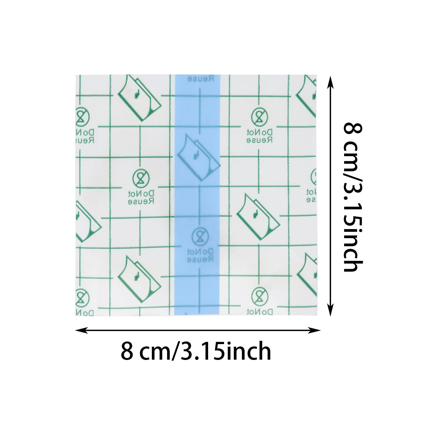 Waterproof Shower Patches Penta Angel 20Pcs Disposable Breathable Adhesive Bandage Clear Stretch Stickers Cover Protective Film for Women Men Swimming Surfing Snorkeling Other Water Sports (8x8cm)