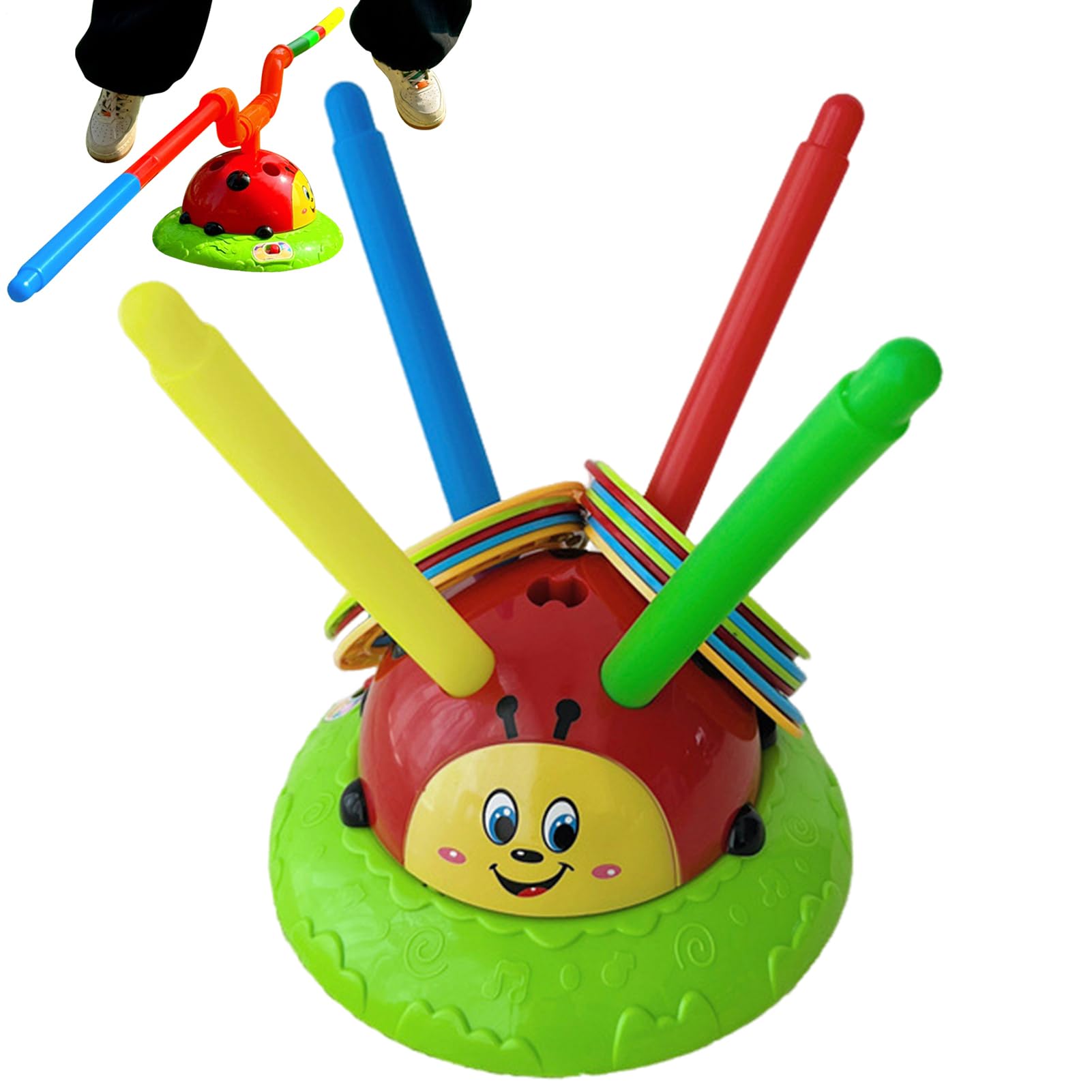 Générique Wurfspiel für Musik-Springen und Werfen, 2-in-1-Spielzeug | Spielzeug zum im Innen- und Außenbereich, Partyspiele für Mädchen und von 5 bis 7 Jahren