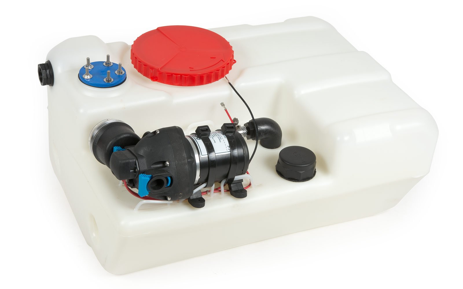 Nuova Rade Wassertank Bora 12 V Pumpe 40 L / 60 L / 80 L / 100 L Förderleistung 8 Liter/min Frischwassertank Bootstank Tank Boot