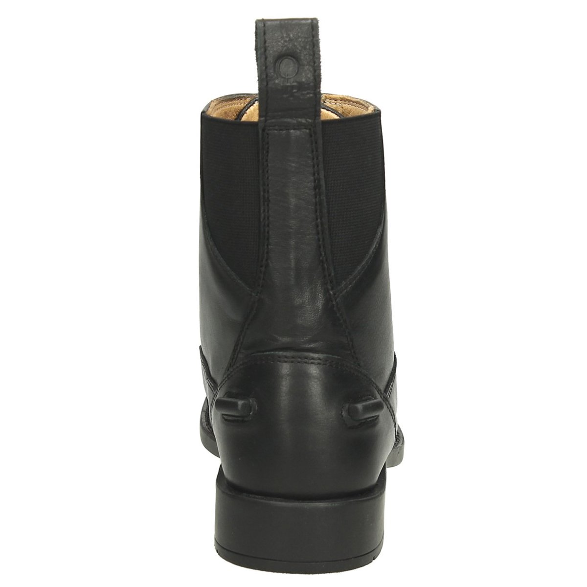 QHP Botines de equitación Jodhpur Milaan de piel con cremallera