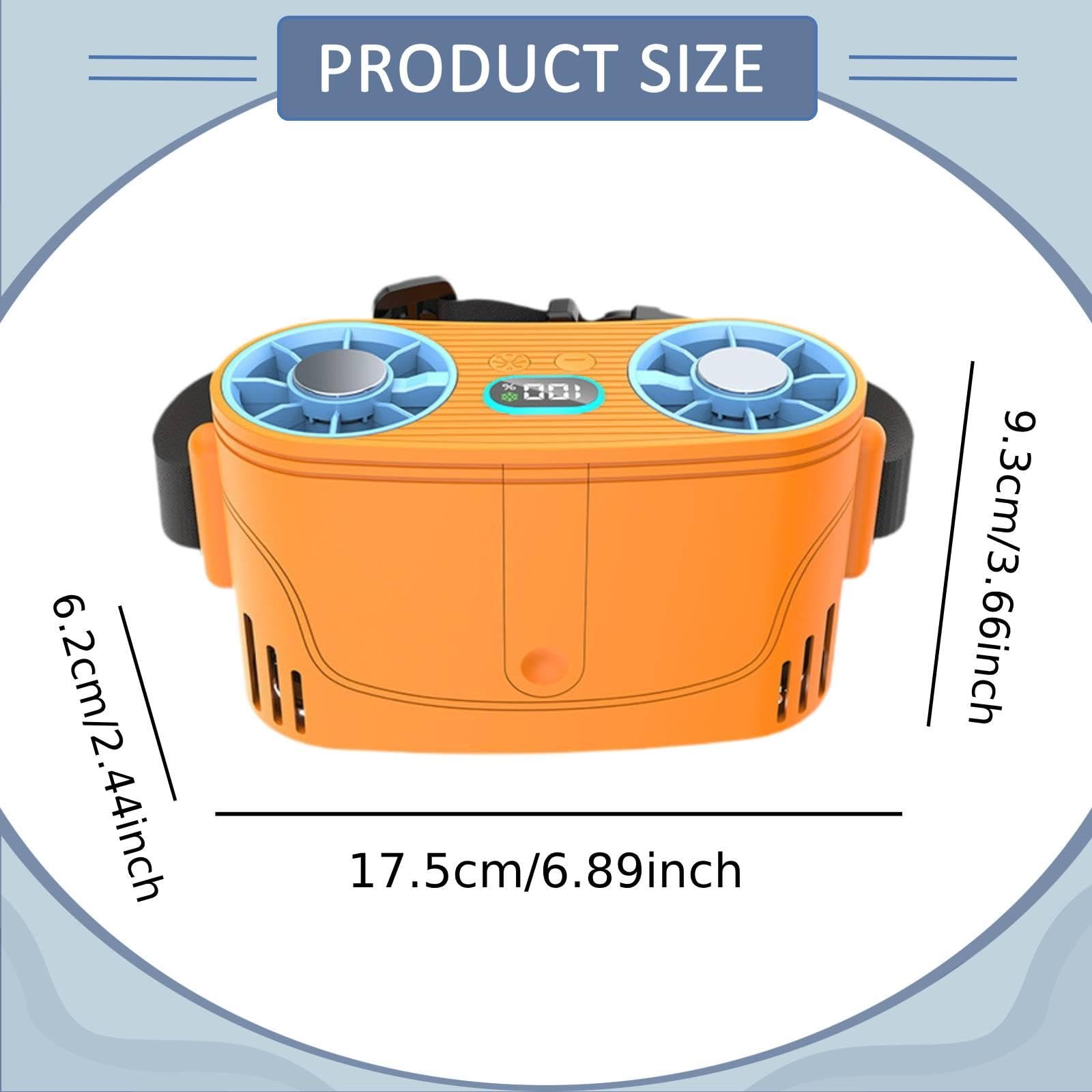 B Baosity Ventilador Alimentado por Semiconductores, con Refrigeración Ajustable, de Mano, Portátil, para Deportes, Acampada Y Senderismo.