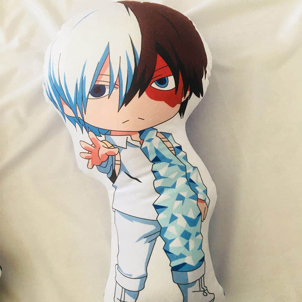 My Hero Academia - Cuscino in peluche a tema anime, motivo: Todoroki Shoto, Bakugou, Katsuki, Midoriya, Izuku, cuscino decorativo per casa, divano, 48 cm