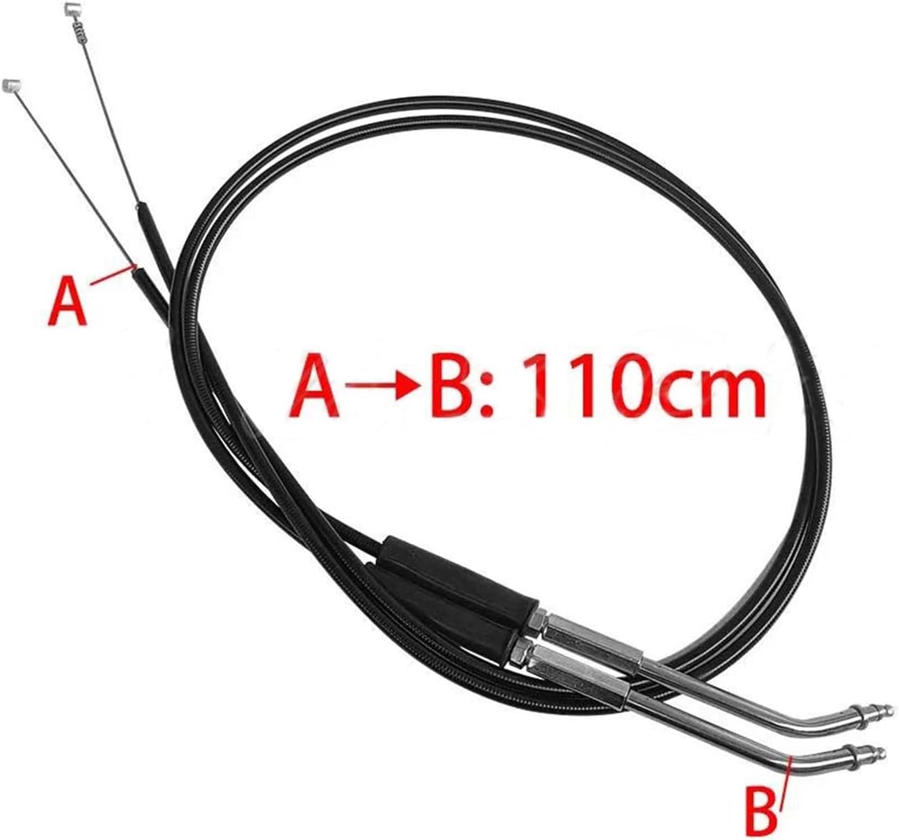 アクセサリー オートバイ用 110cm 延長スロットル ライン ハーレー