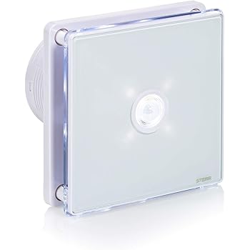 Sterr Bathroom Extractor Fan With Led Backlight And Pir Sensor 100 Mm 4 Bfs100lp Amazon Co Uk Diy Tools