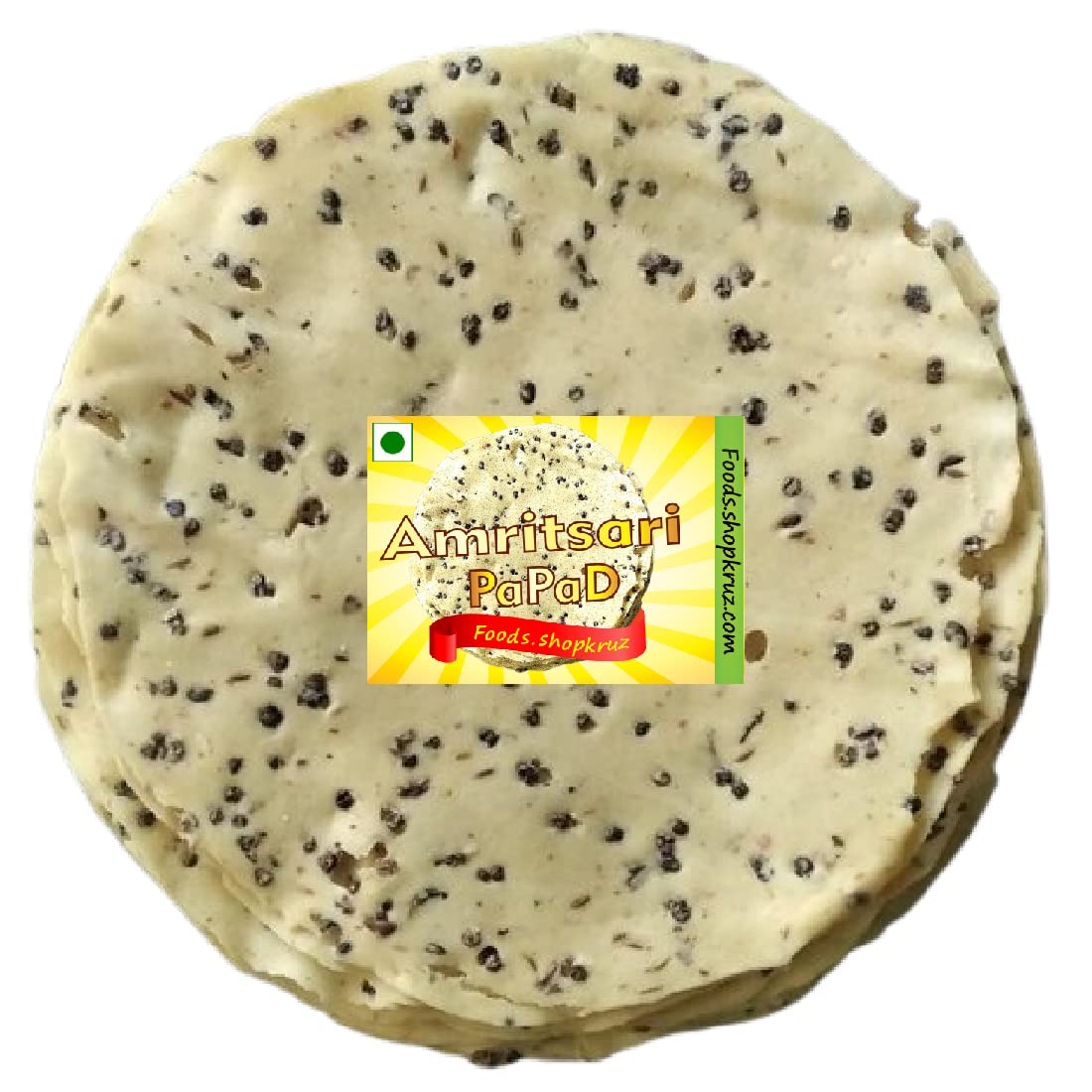 Foods.shopkruz Amritsari Black pepper Papad 800 grams (B09MLW395G) Amazon Price History, Amazon Price Tracker