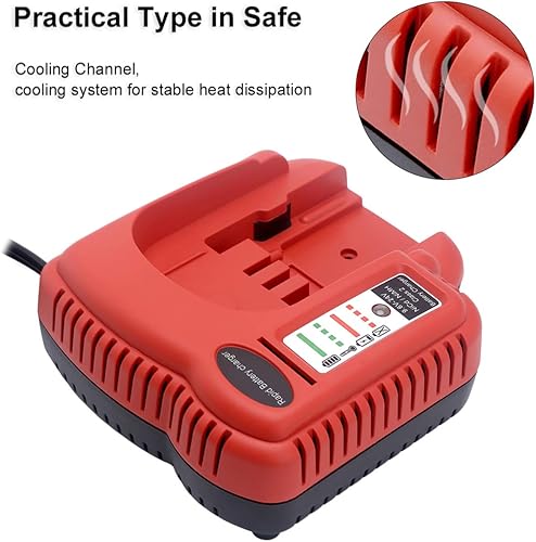 Miniatura 5 de Biswaye Paquete de 2 baterías HPB18-OPE de 18 V 3.8 Ah compatibles con batería Black & Decker de 18 V y cargador rápido BDFC240 compatible con