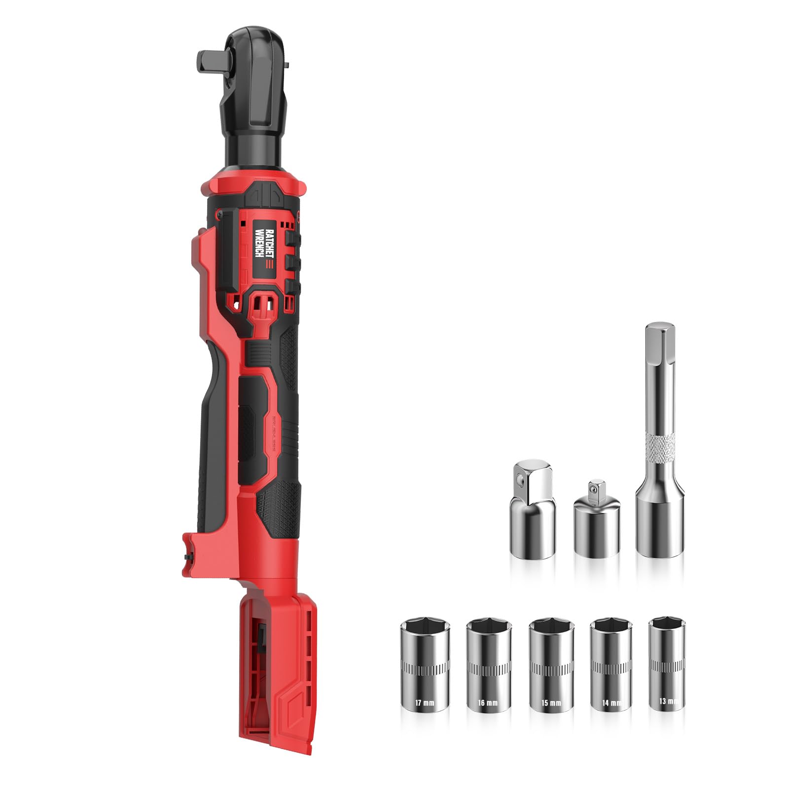 3/8" Cordless Ratchet Wrench for Milwaukee 18V/M18 Battery, 88Ft-lbs