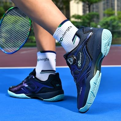 Badminton Shoes Lightweight Indoor Court Shoes Non-Slip Breathable Training Sneakers for Men Women