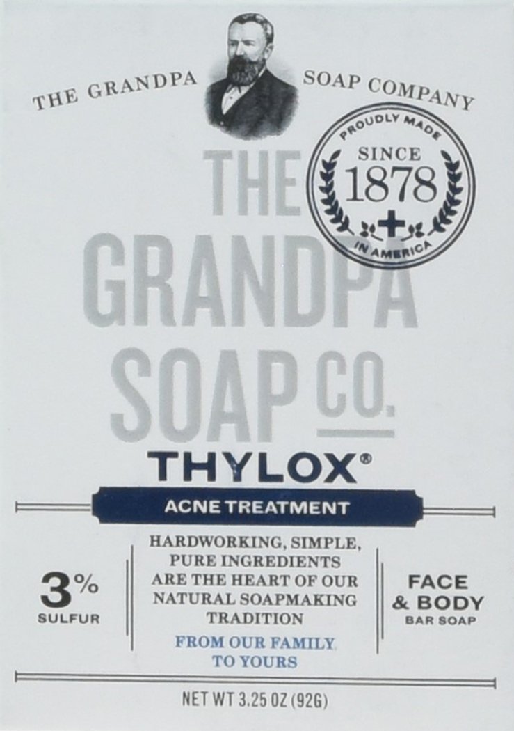 GRANDPA's SOAP,THYLOX ACNE TRTMNT, 3.25 OZ, 6 pack
