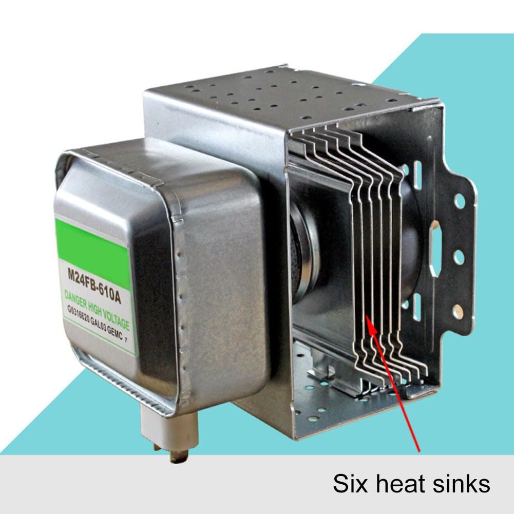 FACAIIO Magnetron de rechange pour Galanz pour M24FB-610A pour four à micro-ondes, 2pour M219 2pour M253J, compatible avec le modèle, pour construction métallique avec trous de montage de 11,5 x 3,5