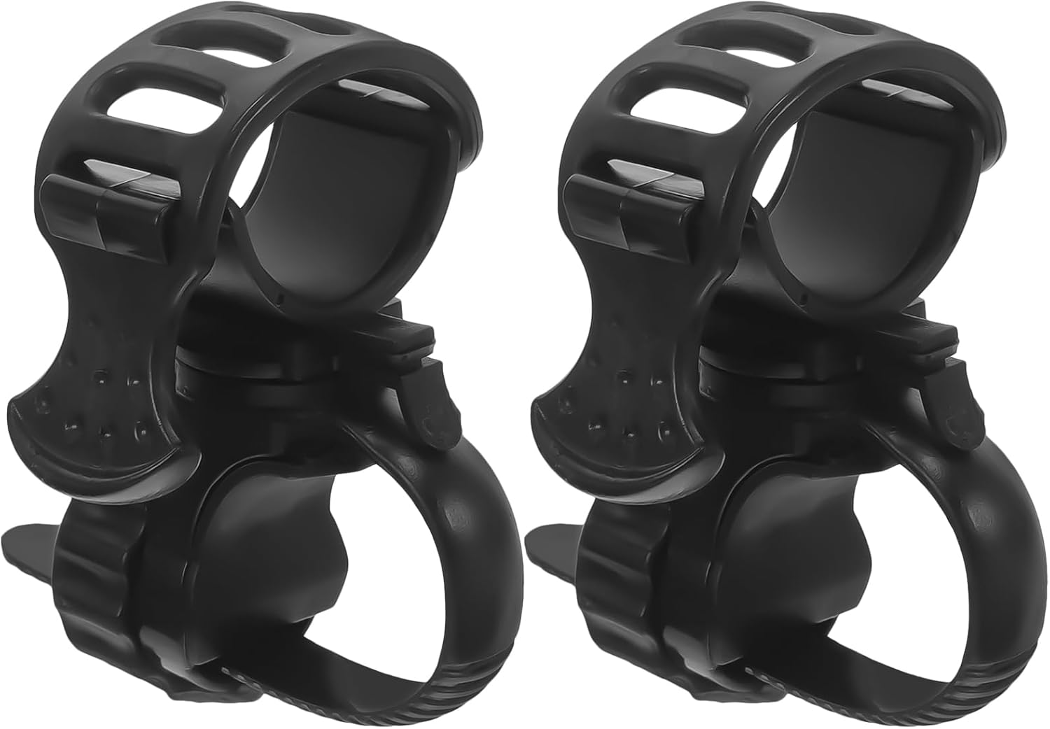 Baluue 2Pcs Cane Holder for Wheelchair and Walker Accessories Crutch Stand Brackets for Mobility Scooters Electric Walking Stick Support for Seniors 2.55X2.36X1.18 Inches