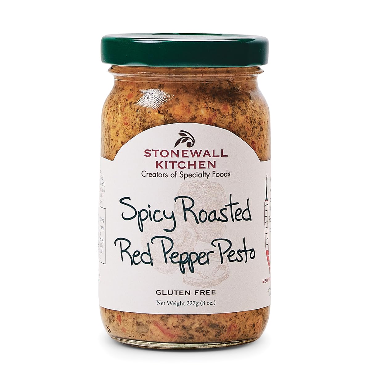 Stonewall Kitchen Spicy Roasted Red Pepper Pesto, 8oz