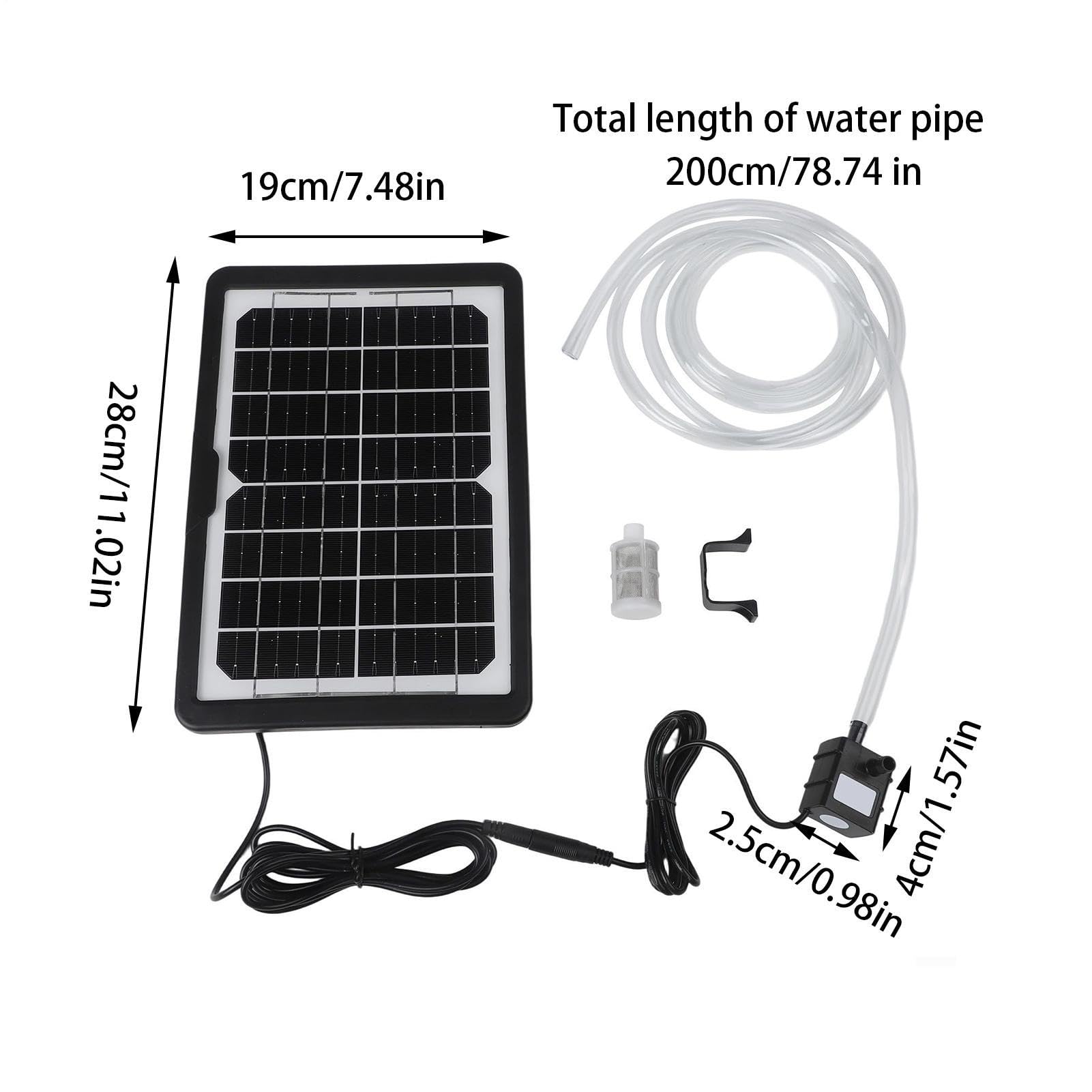 Pompa Solare Per Fontana 6W 9V Silenziosa Decorazione Da Giardino Acquatico | Pompa Solare per Acqua Per Laghi, Vasche Da , Vasche Da Pesci, Acquario, Giardino All'Aperto