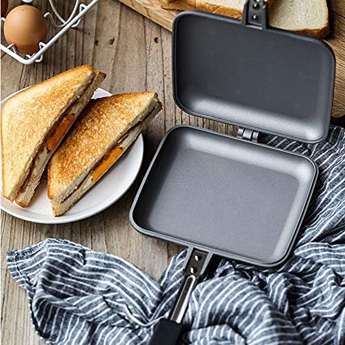 TAMUME Induction Sandwich Toaster Non-Stick Pie Iron with Sturdy Handle, Toastie Sandwich Maker Suitable for Any Hob