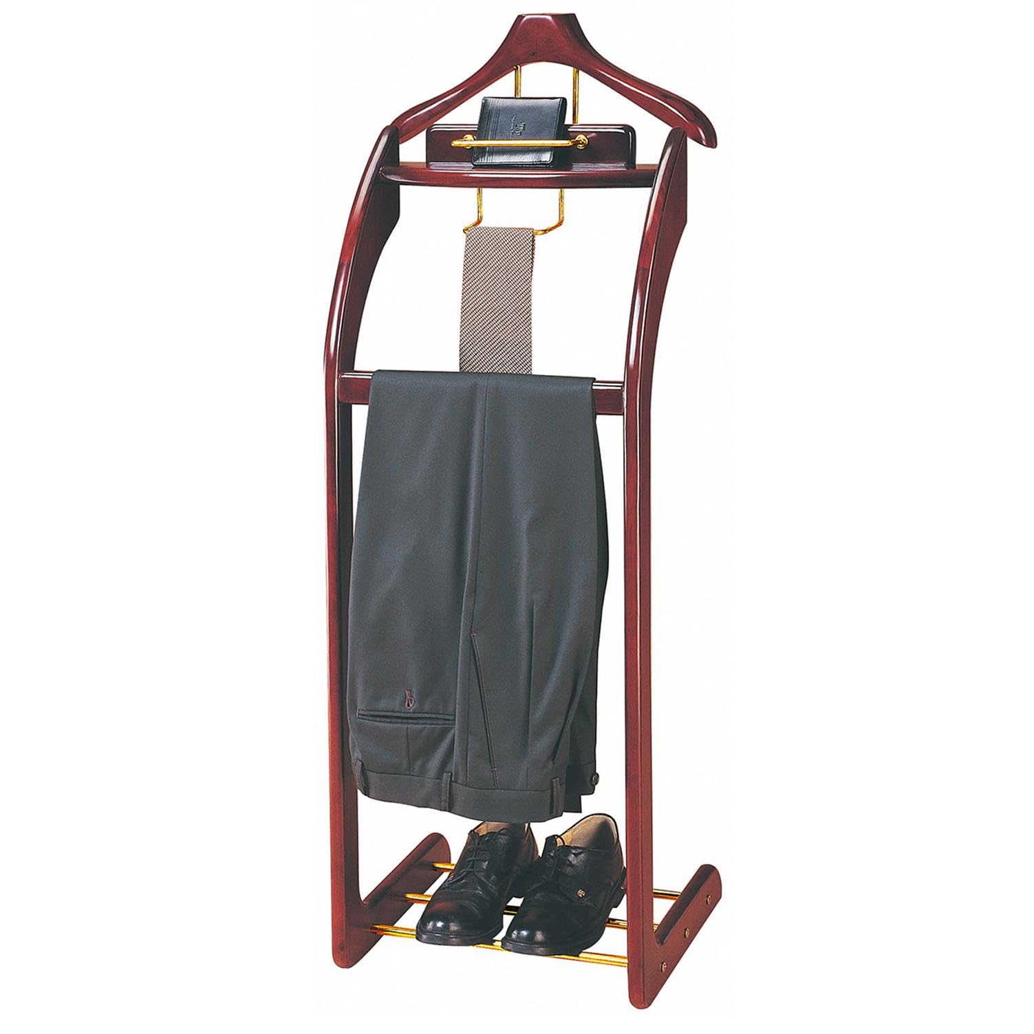Porte-vêtements multifonction en bois pour organiser le dressing de la chambre