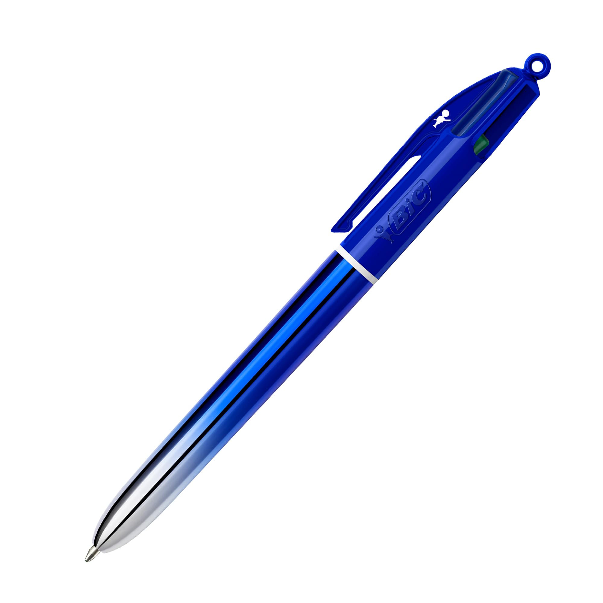 BIC 4-farbiger Kugelschreiber – 4 Farben In Einem Stift, Einziehbar, Für Schule & Büro