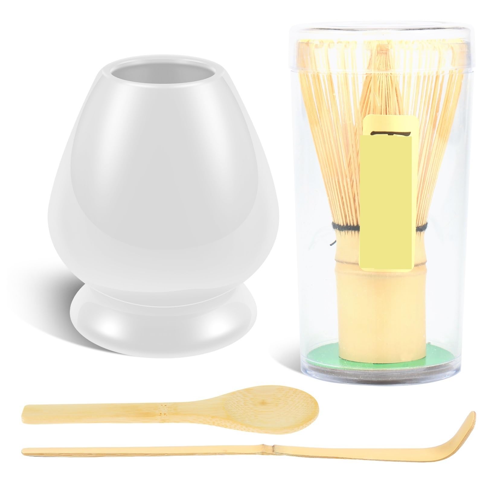 Juego de té matcha Batidor seguro Cuchara Juegos de té Preparación de matcha Tienda de bebidas for interiores Herramientas for preparar té Accesorios Juego de Té Matcha(Style 3)