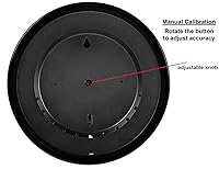 Vista 4 de Lirches - Termómetro para interiores y exteriores, higrómetro, termómetro de pared para exteriores, números grandes, termómetros decorativos