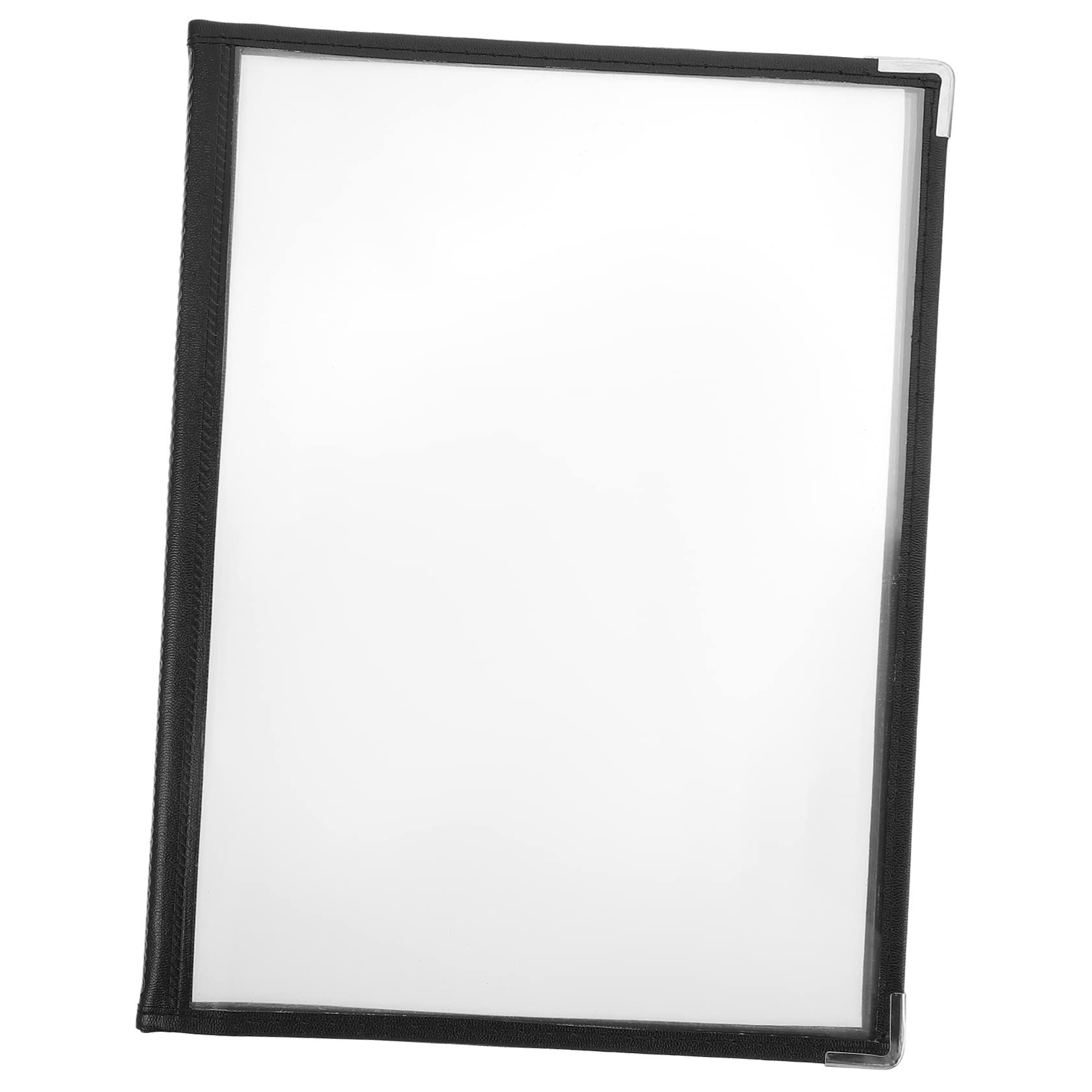 ULTECHNOVO 12piezas Portada De Menú Transparente De Pvc Para Restaurantes Carpeta Flexible y Resistente Para Recetas y Cartas De Comida Diseño Elegante y Fácil De Limpiar