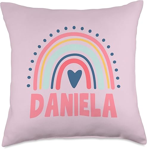 Daniela Name Custom Woman Myth Legend - Almohada para fiesta de cumpleaños, 18 x 18 pulgadas, multicolor