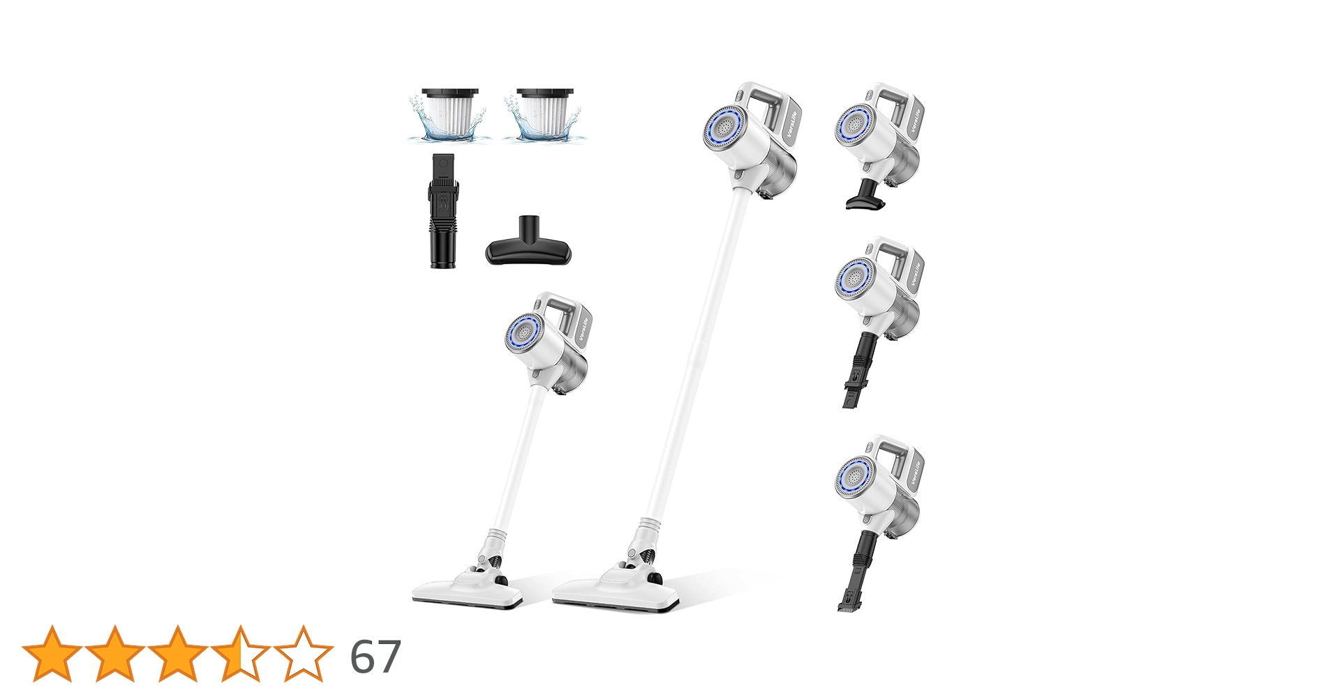 Amazon | 掃除機 コードレス 38000pa強力吸引『2025新設計&超