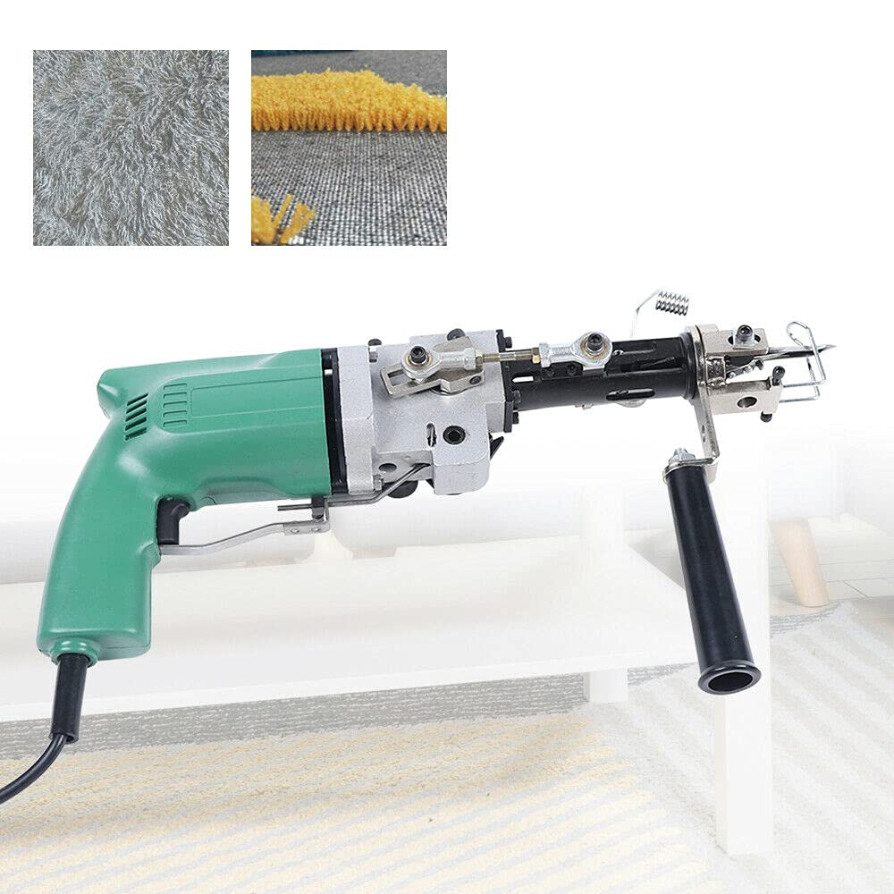 2 in 1 Electric 240W Carpet Hand Tuft Gun Cut Pile/Loop Pile Weav Flock Machine