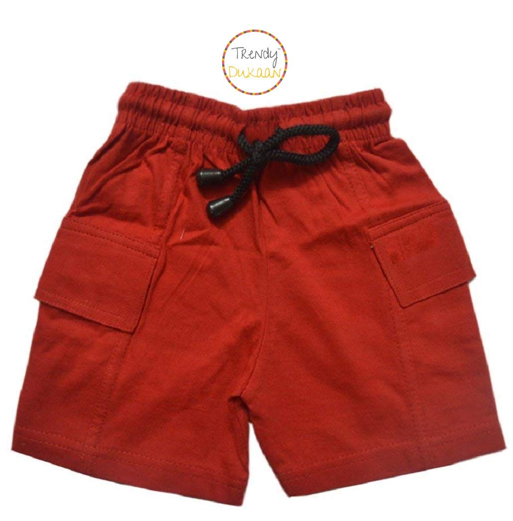 Trendy Dukaan Boy's Pure Cotton Half Pants - Pack of 5 (Multicolor, 6-12 Months) 4