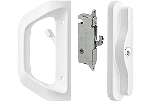 Sliding Glass Door Lock with Key - Indoor Patio Door Handle Set