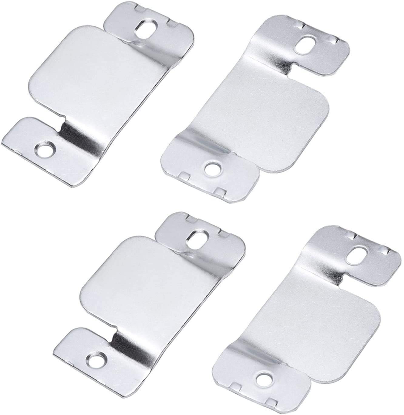 Greenf Color-Zinc Universal Sectional Sofa Interlocking Sofa Connector Bracket With Screws, 4 Pieces